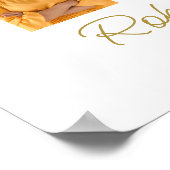 Foto Collage Cross Beerdigung Memorial Willkommen Poster (Ecke)