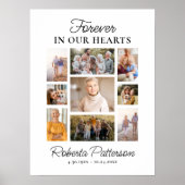 Foto Collage Custom Beerdigung Memorial Willkommen Poster (Vorne)