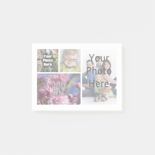 Foto Collage Custom Digital Picture Post-it Klebezettel (Vorderseite)