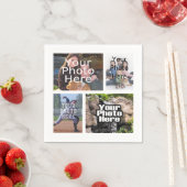 Foto Collage Custom Digital Picture Serviette (Beispiel)