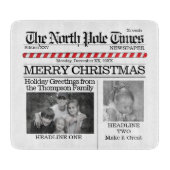 Foto Collage Custom Weihnachts-Foto Schneidebrett (Vorderseite)