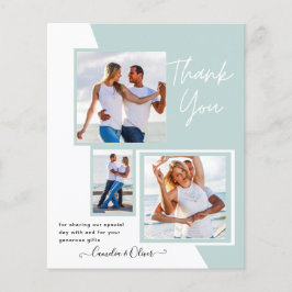 Foto Collage DANK IHNEN Hochzeit/Baby/Graduate/JA Flyer