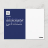 Foto Collage DANK IHNEN Hochzeit/Baby/Graduate/JA Postkarte (Rückseite)