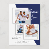Foto Collage DANK IHNEN Hochzeit/Baby/Graduate/JA Postkarte (Vorderseite)