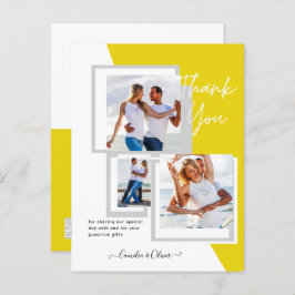 Foto Collage DANK IHNEN Hochzeit/Baby/Graduate/JA Postkarte