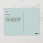 Foto Collage DANK IHNEN Hochzeit/Baby/Graduate/JA Postkarte (Rückseite)