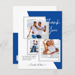 Foto Collage DANK IHNEN Hochzeit/Baby/Graduate/JA Postkarte