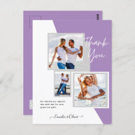 Foto Collage DANK IHNEN Hochzeit/Baby/Graduate/JA Postkarte