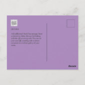 Foto Collage DANK IHNEN Hochzeit/Baby/Graduate/JA Postkarte (Rückseite)