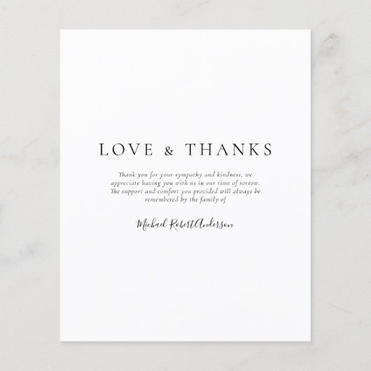 Foto Collage Dankeschön Karte (Rückseite)