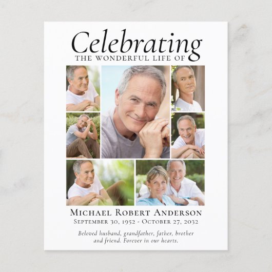 Foto Collage Dankeschön Karte (Vorderseite)