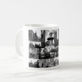Foto-Collage Delft 5 in Schwarzweiß Kaffeetasse (Vorderseite Links)