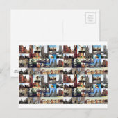 Foto Collage Delft 6 Postkarte (Vorne/Hinten)