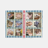 Foto Collage der 12-Familie| Weiße Korallenriffe Fleecedecke (Vorderseite (Horizontal))