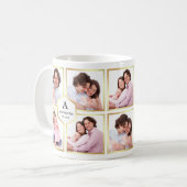 Foto Collage der Fotoreihe White and Gold 10 Bilde Kaffeetasse (Vorderseite Links)