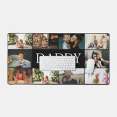 Foto Collage des benutzerdefinierten Vaters Tagesf Schreibtischunterlage (Tastatur & Maus)