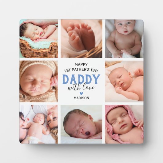 Foto Collage des ersten Vaters Fotoplatte (Vorderseite)