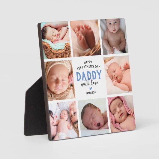 Foto Collage des ersten Vaters Fotoplatte (Vorderseite)