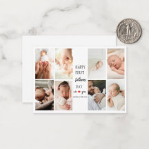 Foto Collage des ersten Vaters | Karte für den Vat