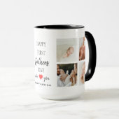 Foto Collage des ersten Vaters | Vater Coffee Tass Tasse (VorderseiteRechts)