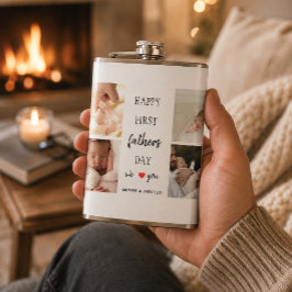 Foto Collage des ersten Vaters | Vater Flask-Gesch Flachmann