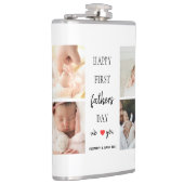 Foto Collage des ersten Vaters | Vater Flask-Gesch Flachmann (Rechts)