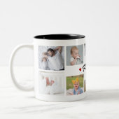 Foto Collage des ersten Vaters Zweifarbige Tasse (Links)