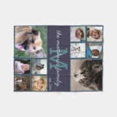 Foto-Collage des Fleecedecke (Vorderseite (Horizontal))