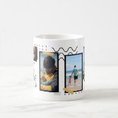 Foto-Collage des personalisierten Vaters Kaffeetasse (Mittel)