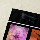 Foto-Collage des Unternehmens Schwarz-weiß Strandtuch (Beispiel)