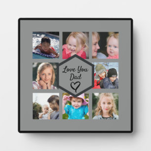 Foto-Collage des Vaters Fotoplatte