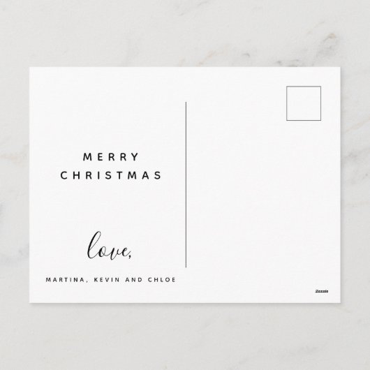 Foto Collage - Dies ist die US Postkarte (Rückseite)