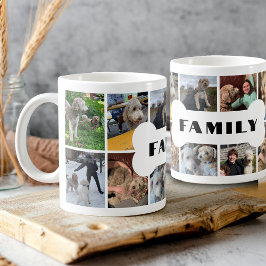 Foto Collage Dog Family Kaffeetasse