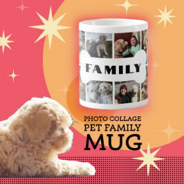 Foto Collage Dog Family Kaffeetasse