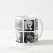 Foto Collage Dog Memorial mit Text-Beileid-TASSE Kaffeetasse (VorderseiteRechts)
