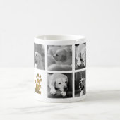 Foto Collage Dog Memorial mit Text-Beileid-TASSE Kaffeetasse (Mittel)