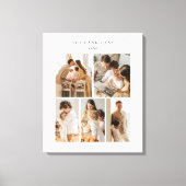 Foto Collage Einfach Elegante Moderne Leinwanddruck (Vorderseite)