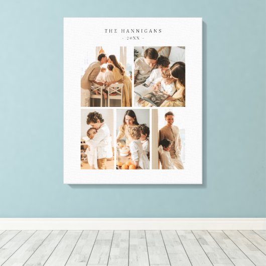 Foto Collage Einfach Elegante Moderne Leinwanddruck (Insitu (Holzboden))