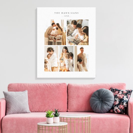 Foto Collage Einfach Elegante Moderne Leinwanddruck (Insitu (Wohnzimmer))