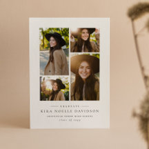 Foto Collage einfache Abschluss-Ankündigung