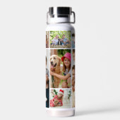 Foto-Collage Einfache Elegante Bild Wasserflasche Trinkflasche (Rückseite)