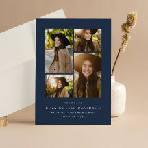 Foto Collage einfache Marine Abschluss Ankündigung