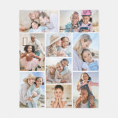 Foto Collage Einfaches Elegantes Bild Fleecedecke (Vorderseite)