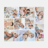 Foto Collage Einfaches Elegantes Bild Fleecedecke (Vorderseite (Horizontal))