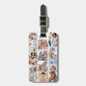 Foto Collage Einfaches Elegantes Bild Gepäckanhänger (Vorderseite vertikal)