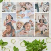 Foto Collage Einfaches Elegantes Bild Geschirrtuch (Gefaltet)