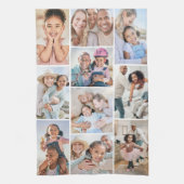 Foto Collage Einfaches Elegantes Bild Geschirrtuch (Vertikal)