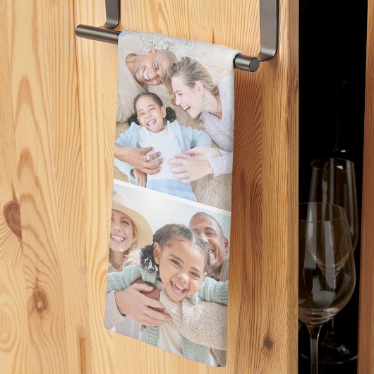 Foto Collage Einfaches Elegantes Bild Geschirrtuch