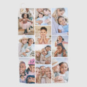 Foto Collage Einfaches Elegantes Bild Golfhandtuch (Vorderseite)