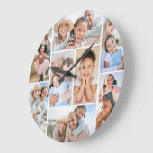 Foto Collage Einfaches Elegantes Bild Große Wanduhr (Winkel)